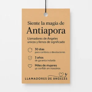 Colgante Embarazo Llamador de Ángeles Corazón Amore Cobre y Plata - Imagen 4