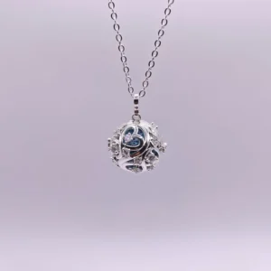 Collar Aromaterapia Infinity – Cadena Plata de Ley 925 - Talla 24"