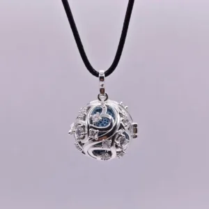 Collar Aromaterapia Infinity – Cadena Plata de Ley 925 - Talla 24" - Imagen 2