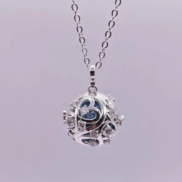 Collar Aromaterapia Infinity – Cadena Plata de Ley 925 - Talla 24"